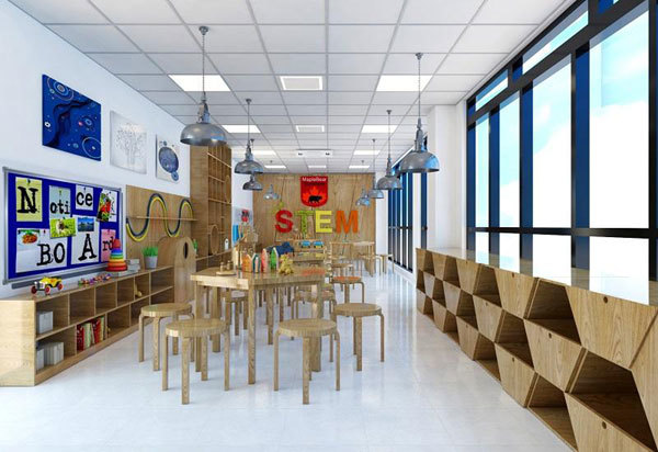 Sunshine Maple Bear Primary School has a system of standard function rooms dedicated to extracurricular activities and experiences